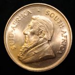 South Africa, 1974 Krugerrand, 1 oz. fine gold (91.67%) ONLY 10% BUYER'S PREMIUM (INCLUSIVE OF