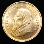 South Africa, 1974 Krugerrand, 1 oz. fine gold (91.67%) ONLY 10% BUYER'S PREMIUM (INCLUSIVE OF