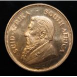 South Africa, 1975 Krugerrand, 1 oz. fine gold (91.67%) ONLY 10% BUYER'S PREMIUM (INCLUSIVE OF