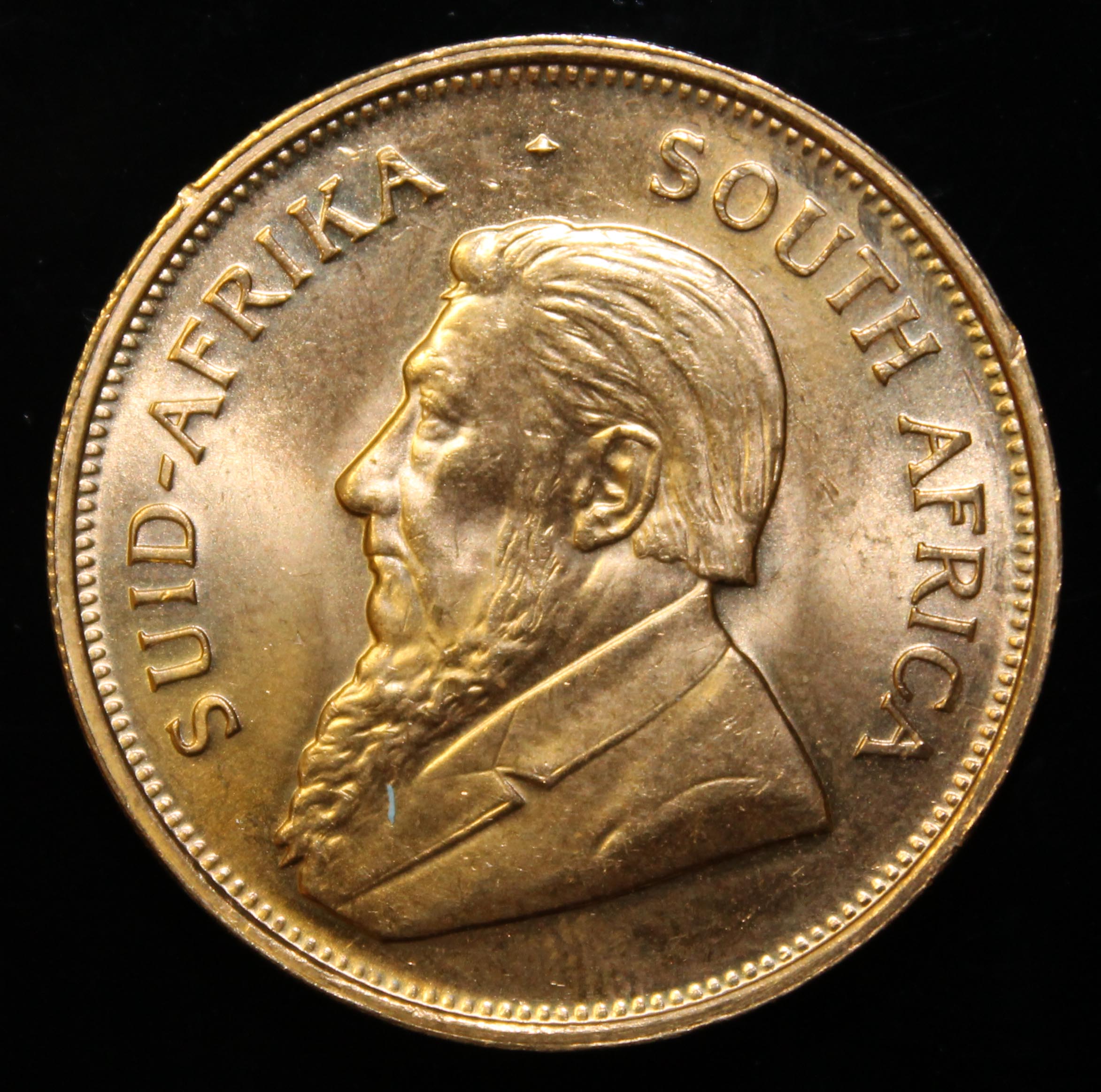 South Africa, 1974 Krugerrand, 1 oz. fine gold (91.67%) ONLY 10% BUYER'S PREMIUM (INCLUSIVE OF