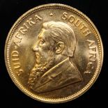 South Africa, 1981 Krugerrand, 1 oz. fine gold (91.67%) ONLY 10% BUYER'S PREMIUM (INCLUSIVE OF