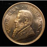 South Africa, 1974 Krugerrand, 1 oz. fine gold (91.67%) ONLY 10% BUYER'S PREMIUM (INCLUSIVE OF