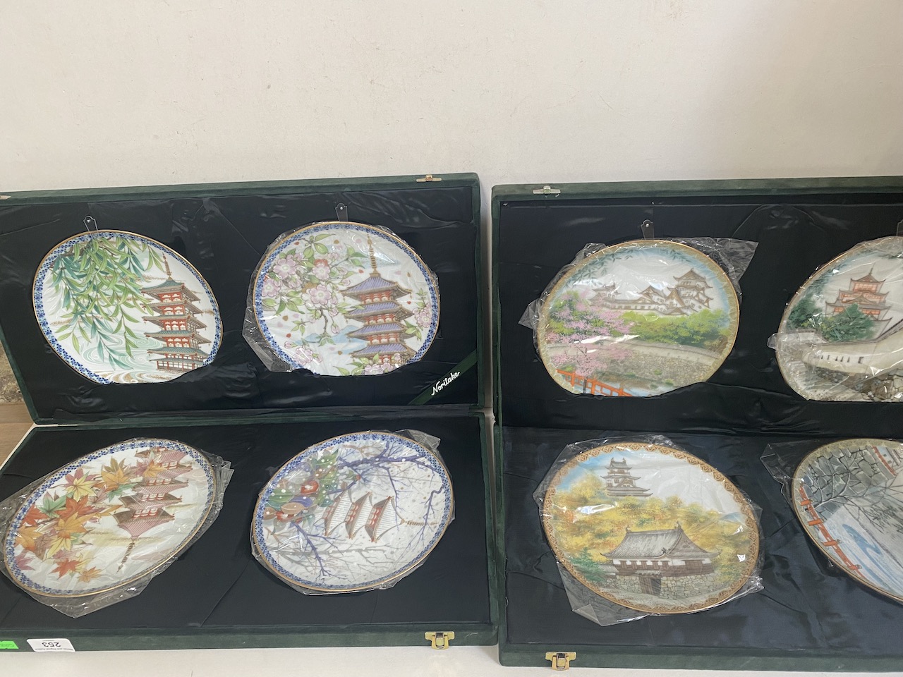 Two cases of Noritake limeted edition plates