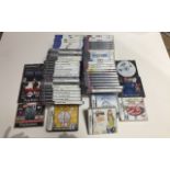 A box of over 60 computer games including Playstation 2, PS3, PS4, Nintendo DS.