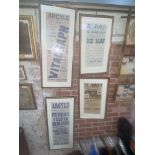 Four late Victorian theatre posters, St James's Theartre Manchester and Argyle Theatre Birkenhead,
