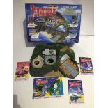 A Matchbox Thunderbirds Tracy Island with electronic rocket sounds and voices, in original box. Also