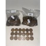 2KG of mixed UK coins, mainly pre-decimal.