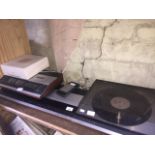 A collection of Bang & Olufsen stereo equipment to include a Beogram 2402, a Beocord 2400, a