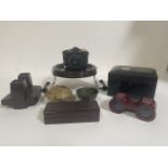 Various vintage bakelite including viewmaster, theater binoculars, etc.