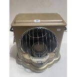 Vintage the Paul Warma Art Deco paraffin space heater and brass companion set.