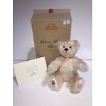 A Steiff Club Limited Edition bear - Queen Mother Bear, rose, 38cm. Bear exclusive to the Guild of