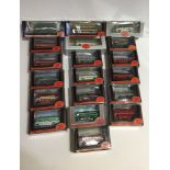 A box of 19 Gilbow Exclusive First Edition 1/76 scale buses, all boxed