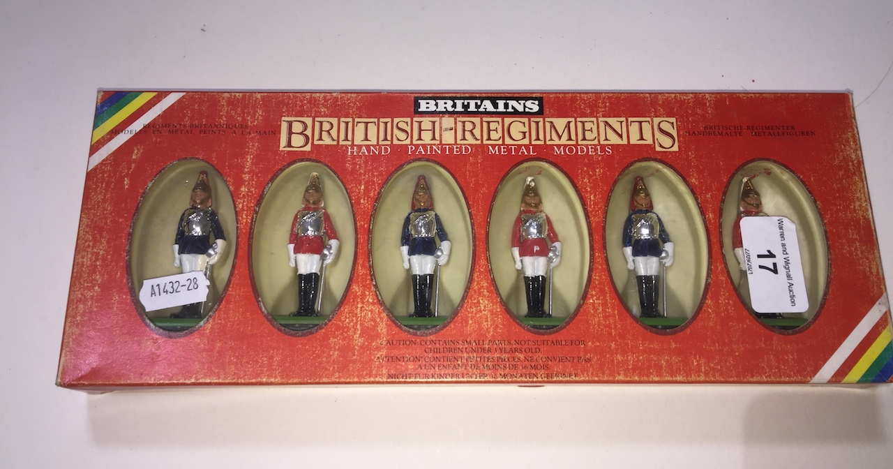 Six Brittain's models No.7227 lifeguards/horseguards
