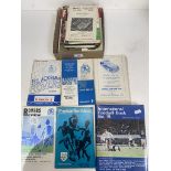 A collection of 1960s and 70s football books and programmes, mainly Blackburn Rovers and Preston