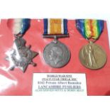 WWI trio 8342 PTE. ALBERT RAMSDEN LAN FUS