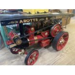 A Markie live steam model of a Burrell Scenic Showman's engine 'His Majesty', built to 1/10th scale.