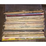Box of records to include Sting, Simon and Garfunkel, Star Wars etc