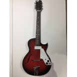 A vintage Egmond Kansas Junior electric guitar