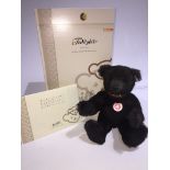 A Steiff Club Limited Edition bear - Teddy Bear, brown, 32cm with leather collar.