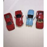 A box of four Burago model sports cars (as found) - Ferrari 250Testa Rossa (1957); Ferrari Testa