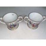 A pair of large loving cups, Sarah & Edward Wood, Grayrigg (spelt Gregrigg).