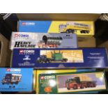 A collection of six Corgi models to include a FOX'S GLACIER MINTS-Thames Trader Box Van 30308, an