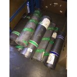 A bundle of approx 12 rolls of cast lead sheet.