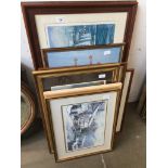 11 prints including 2 Frank Green prints of Liverpool, and 3 Arthur Sarnoff Dogs playing Pool prints