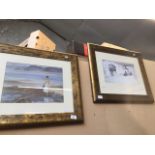 Two William Russell Flint prints, both framed and glazed