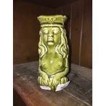 A vintage 1950/60s Dartmouth pottery Mermaid glug jug