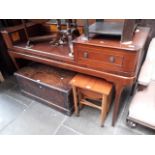 An early 19th century Broadwood & Sons square piano converted to sideboard... length 173cm, depth