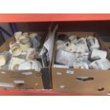 Four boxes containing various pottery items of royal memorabilia, mainly cups and mugs, various