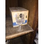 Six boxed Waterford crystal 'Colleen' sherry glasses