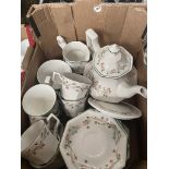 Eternal Beau tea set with teapot and tea pot stand - 22 pieces