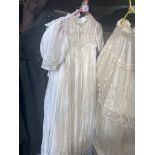 Collection of six antique christening gowns
