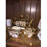 Sadler teapot, jug and sugar