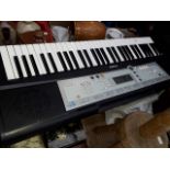 A Yamaha keyboard