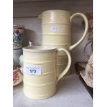 Wedgewood Keith Murray jug and tankard