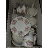 A part china tea set - Springfield in floral pattern and some Royal Standard part china tea set.