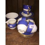 Cauldon china tea set for 6 people including 2 sizes of plates - approx 26 pieces.