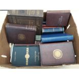 Box containing various books, Lancashire, Cheshire, Manchester and NW history.