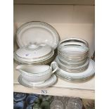 Royal Doulton ' Berkshire' dinner wares including dinner plates, serving plates etc - approx 29