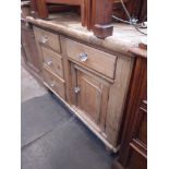 A pine sideboard