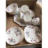 A Royal Albert hand painted Blossom tea - 19 pieces