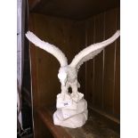 A white eagle model, made in Italy, approx 38cm across wings