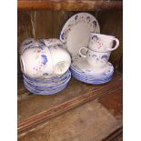 Royal Doulton Expressions tea wares in the 'Windermere' pattern - 19 pieces.