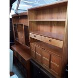 2 teak Parker Knoll display cabinets