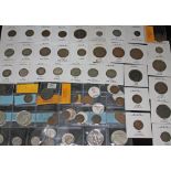 A collection of US coins to include 2 x half dimes 1841 & 1857, 2 x three cents 1851 & 1865, 3 x two