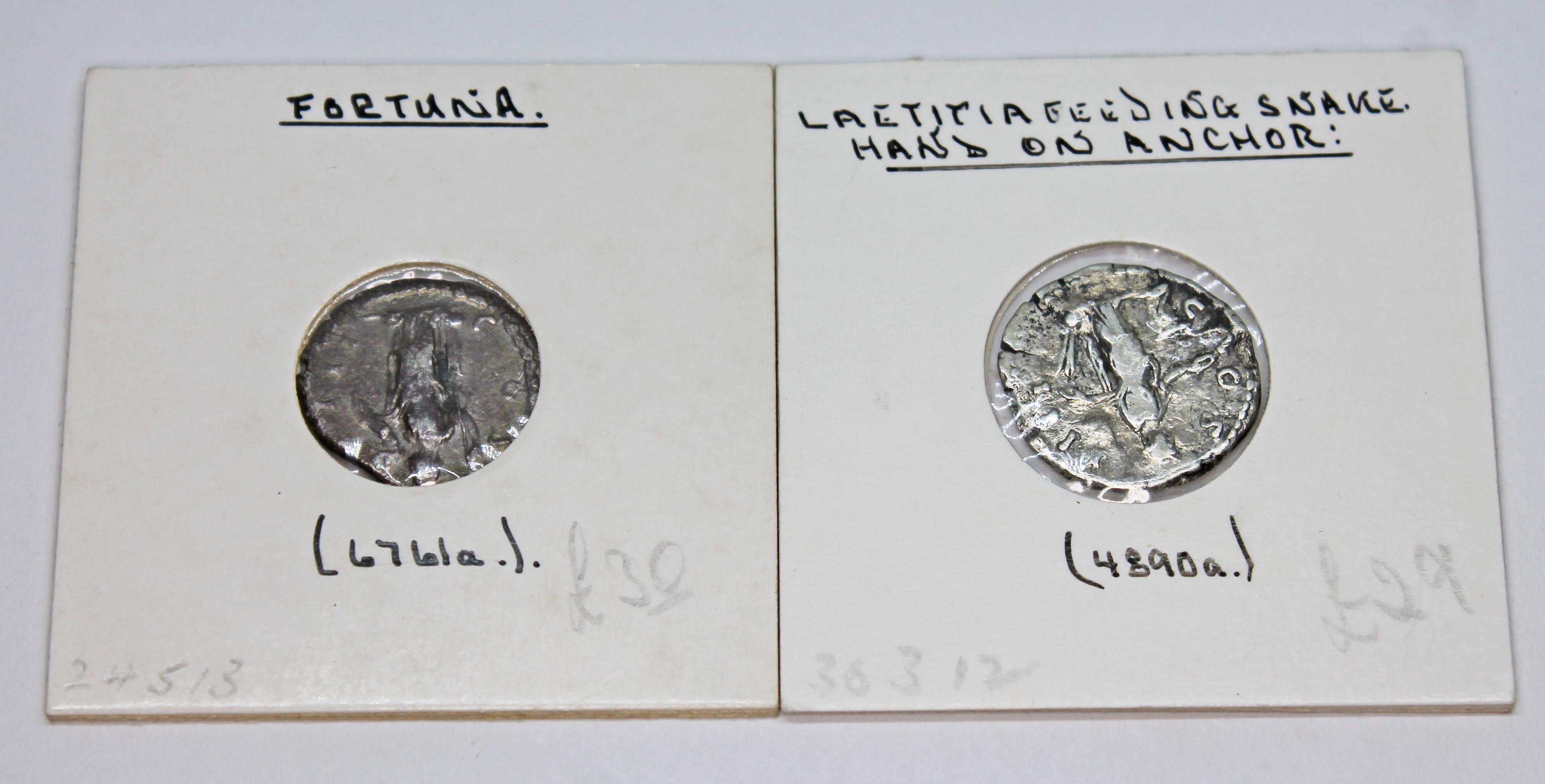 A group of twelve ancient Roman coins Antoninus Pius 138-161 A.D denarius to include 1 x Pax, 1 x - Image 4 of 13