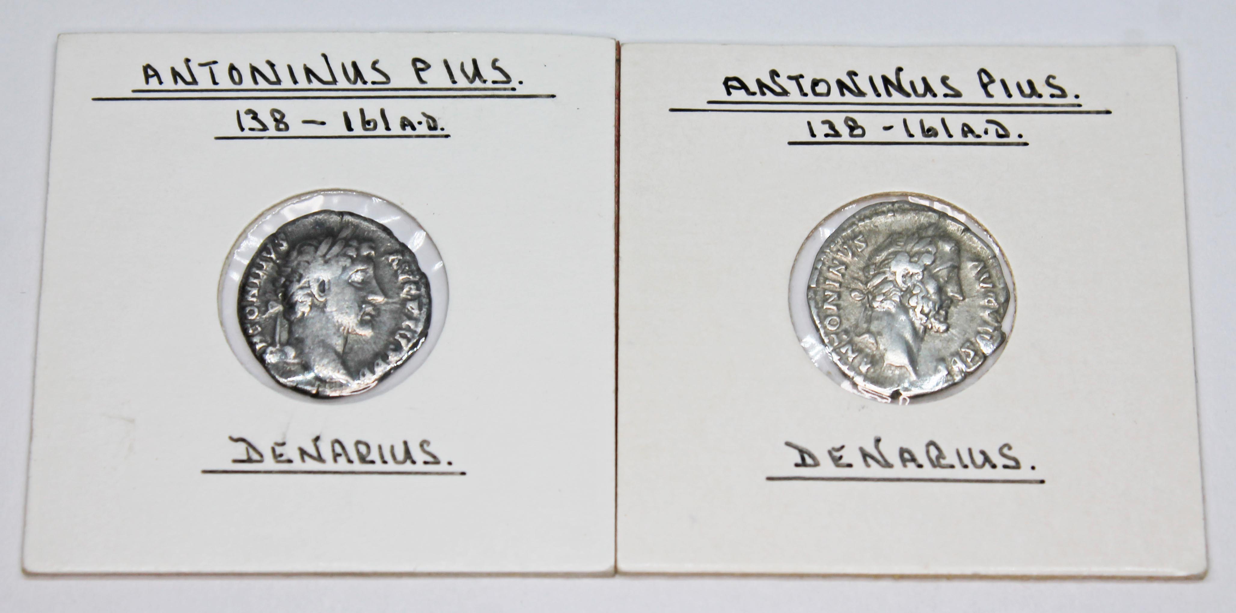 A group of twelve ancient Roman coins Antoninus Pius 138-161 A.D denarius to include 1 x Pax, 1 x - Image 3 of 13